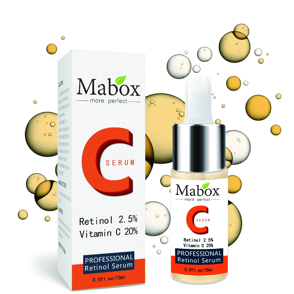Фото Mabox ретинол лица Сыворотки витамин C отбеливание Гиалуроновая кислота уход за