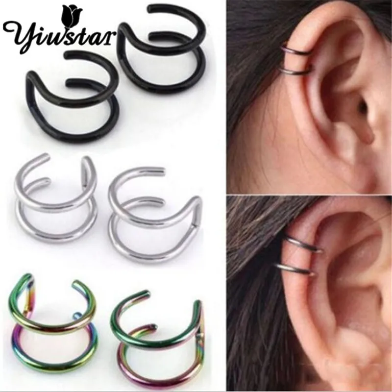Yiustar New Arrival Trendy Punk Ear Clip Cuff Wrap Earrings U Shape No piercing Wave Ear Climbers Hiphop Rock Women Men Jewelry
Yiustar New Arrival Trendy Punk Ear Clip Cuff Wrap Earrings U Shape No piercing Wave Ear Climbers Hiphop Rock Women Men Jewelry