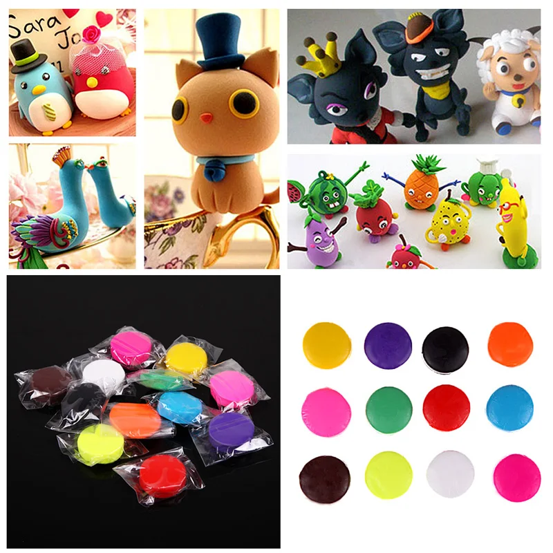12 Colors Oven Bake Polymer Modelling Clay Kids Students Handcraft DIY Creative Modelling Plasticine Clay Learning Toys
12 Colors Oven Bake Polymer Modelling Clay Kids Students Handcraft DIY Creative Modelling Plasticine Clay Learning Toys