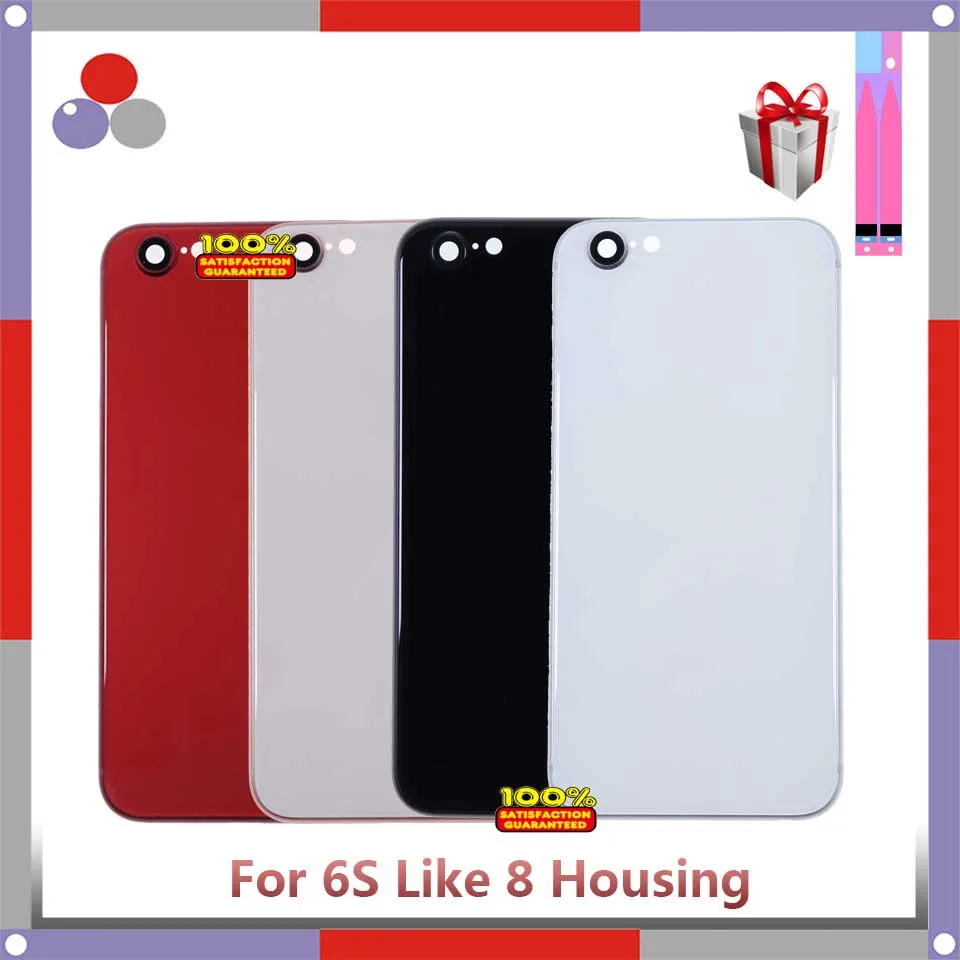 AAA+ High Quality For iphone 6S 6SP 6SPlus Like 8 Style Housing Battery Cover Door Rear Chassis Frame Back Cover+Battery sticker
AAA+ High Quality For iphone 6S 6SP 6SPlus Like 8 Style Housing Battery Cover Door Rear Chassis Frame Back Cover+Battery sticker