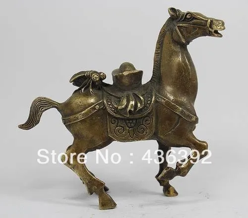 Collectible Chinese horse old copper statue