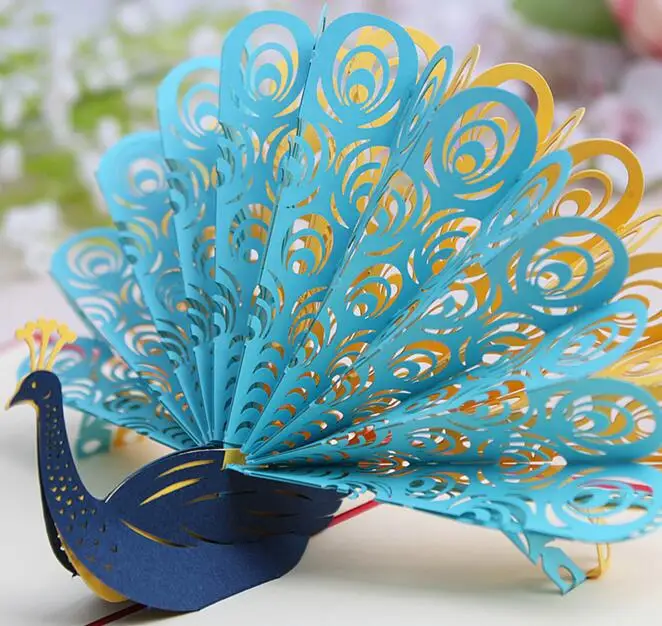 10pcs Hollow Peacock Handmade Kirigami Origami 3D Pop UP Greeting Cards Invitation Postcard For Birthday Wedding Party Gift
10pcs Hollow Peacock Handmade Kirigami Origami 3D Pop UP Greeting Cards Invitation Postcard For Birthday Wedding Party Gift