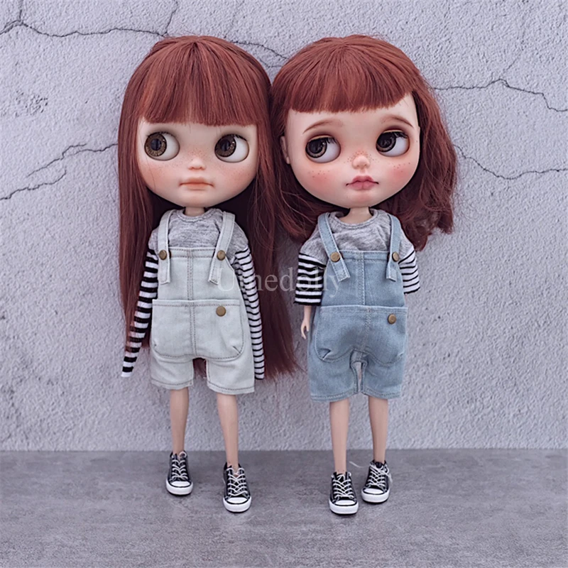 1PCS High Quality 1/6 BJD YOSD Denim Suspender Overalls for Blyth, Azone, Licca, Pullip Doll Clothes Outfits Accessories
1PCS High Quality 1/6 BJD YOSD Denim Suspender Overalls for Blyth, Azone, Licca, Pullip Doll Clothes Outfits Accessories