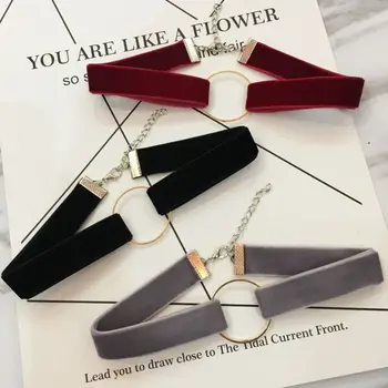 Black Velvet Choker Necklace For Women Geometric Circle Chocker Chokers Statement Necklaces Gothic collares Collier Bijoux Femme 
Black Velvet Choker Necklace For Women Geometric Circle Chocker Chokers Statement Necklaces Gothic collares Collier Bijoux Femme