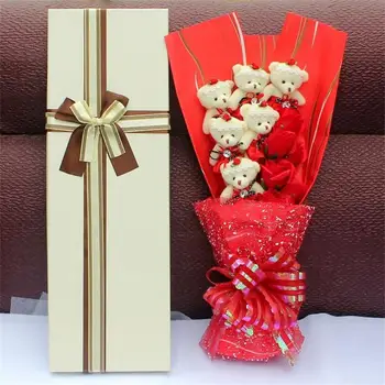 Hot sale lovely teddy bear bouquet gift box plush toys dolls stuffed animals creative Valentine's day graduation gifts
Hot sale lovely teddy bear bouquet gift box plush toys dolls stuffed animals creative Valentine's day graduation gifts