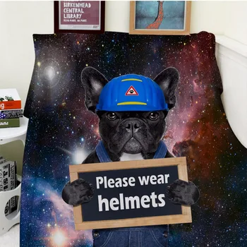 Blanket plaid Warmth Soft Plush Easy Care Machine Wash Funny Cute Dog Coloful Galaxy please wear helmets Plaids on the Sofa Bed
Blanket plaid Warmth Soft Plush Easy Care Machine Wash Funny Cute Dog Coloful Galaxy please wear helmets Plaids on the Sofa Bed