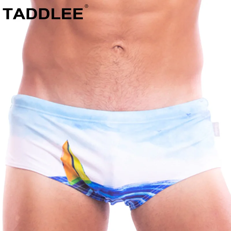 

Taddlee Brand Sexy Men's Swimwear Swimsuits Swim Boxer Briefs Bikini Gay Penis Pouch Beach Board Shorts Surfing Trunks Quick Dry