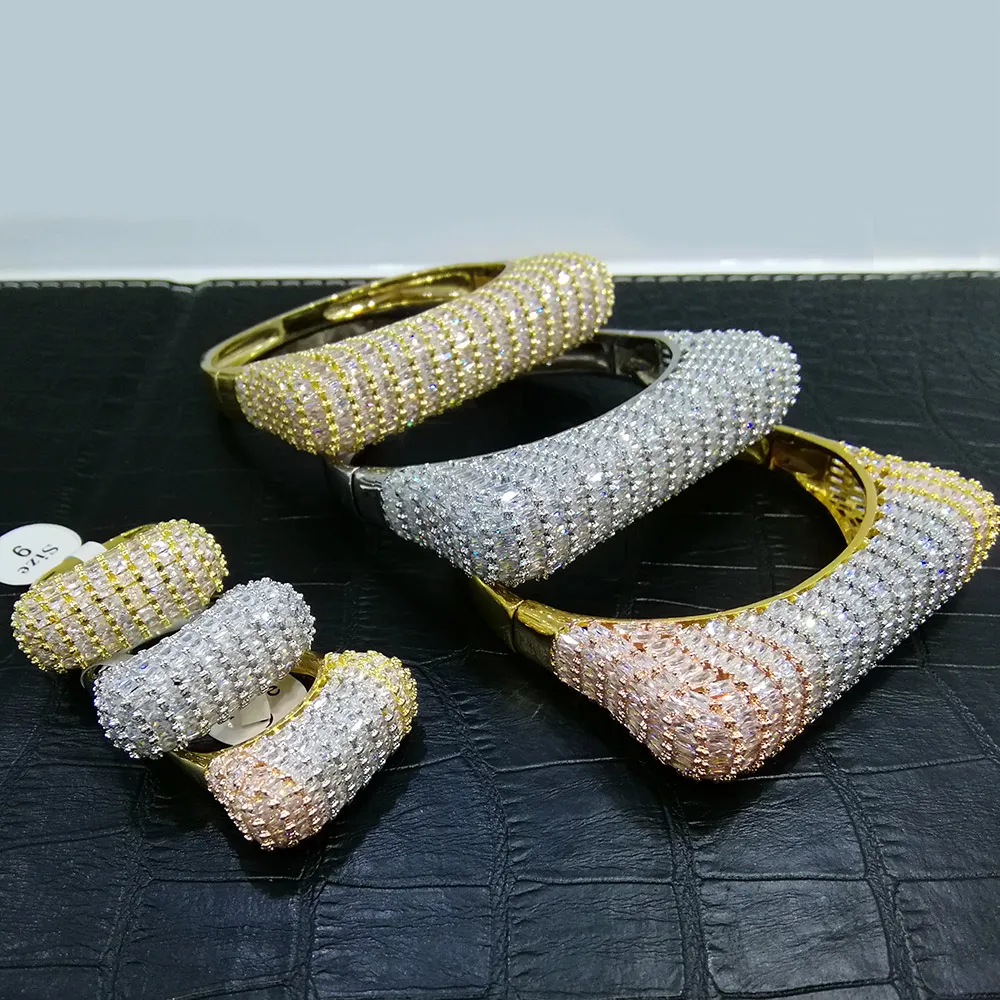 GODKI Luxury Unique African Bangle Ring Set Jewelry Sets For Women Wedding Cubic Zircon Crystal CZ Dubai Bridal Jewelry Set 2018
GODKI Luxury Unique African Bangle Ring Set Jewelry Sets For Women Wedding Cubic Zircon Crystal CZ Dubai Bridal Jewelry Set 2018
