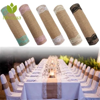 Top Quality 280x30cm Vintage Burlap Lace Table Runner For Natural Jute Country Party Banquet Wedding Decoration Home Textile
Top Quality 280x30cm Vintage Burlap Lace Table Runner For Natural Jute Country Party Banquet Wedding Decoration Home Textile