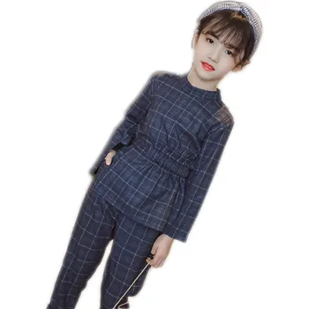 New Spring Autumn Korea Style Elegant Girls Plaid Clothing Sets Kids Plaid Coat+ Pants 2pcs Tracksuit Children Sport Suits E340
New Spring Autumn Korea Style Elegant Girls Plaid Clothing Sets Kids Plaid Coat+ Pants 2pcs Tracksuit Children Sport Suits E340
