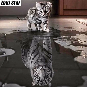 Full Square 5D DIY Diamond Painting Cat Tiger Animal Crystal Embroidery Cross Stitch Needlework Mosaic Painting Decor Gift VIP
Full Square 5D DIY Diamond Painting Cat Tiger Animal Crystal Embroidery Cross Stitch Needlework Mosaic Painting Decor Gift VIP