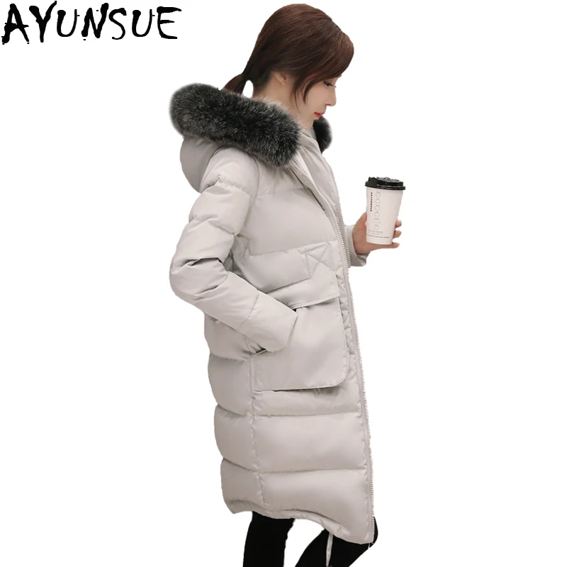 Plus Size 7XL Women's Down Jacket Thick casaco feminine Woman Warm Coat Big Fur Collar Hooded Female White Duck Down Coats ST216
Plus Size 7XL Women's Down Jacket Thick casaco feminine Woman Warm Coat Big Fur Collar Hooded Female White Duck Down Coats ST216