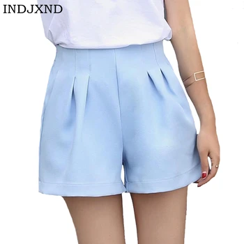 INDJXND Korea Summer Woman Spandex Pure colour Shorts 2018 New Fashion Design Lady Casual Short Trouser Solid Elastic High Waist
INDJXND Korea Summer Woman Spandex Pure colour Shorts 2018 New Fashion Design Lady Casual Short Trouser Solid Elastic High Waist