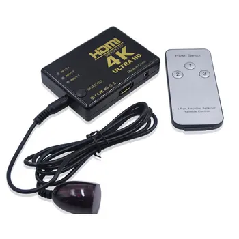 HDMI Hub Splitter TV Switcher 4K*2K 3 into 1 Switch HDMI Switcher Ultra HD For HDTV PC For PS3 DVD
HDMI Hub Splitter TV Switcher 4K*2K 3 into 1 Switch HDMI Switcher Ultra HD For HDTV PC For PS3 DVD