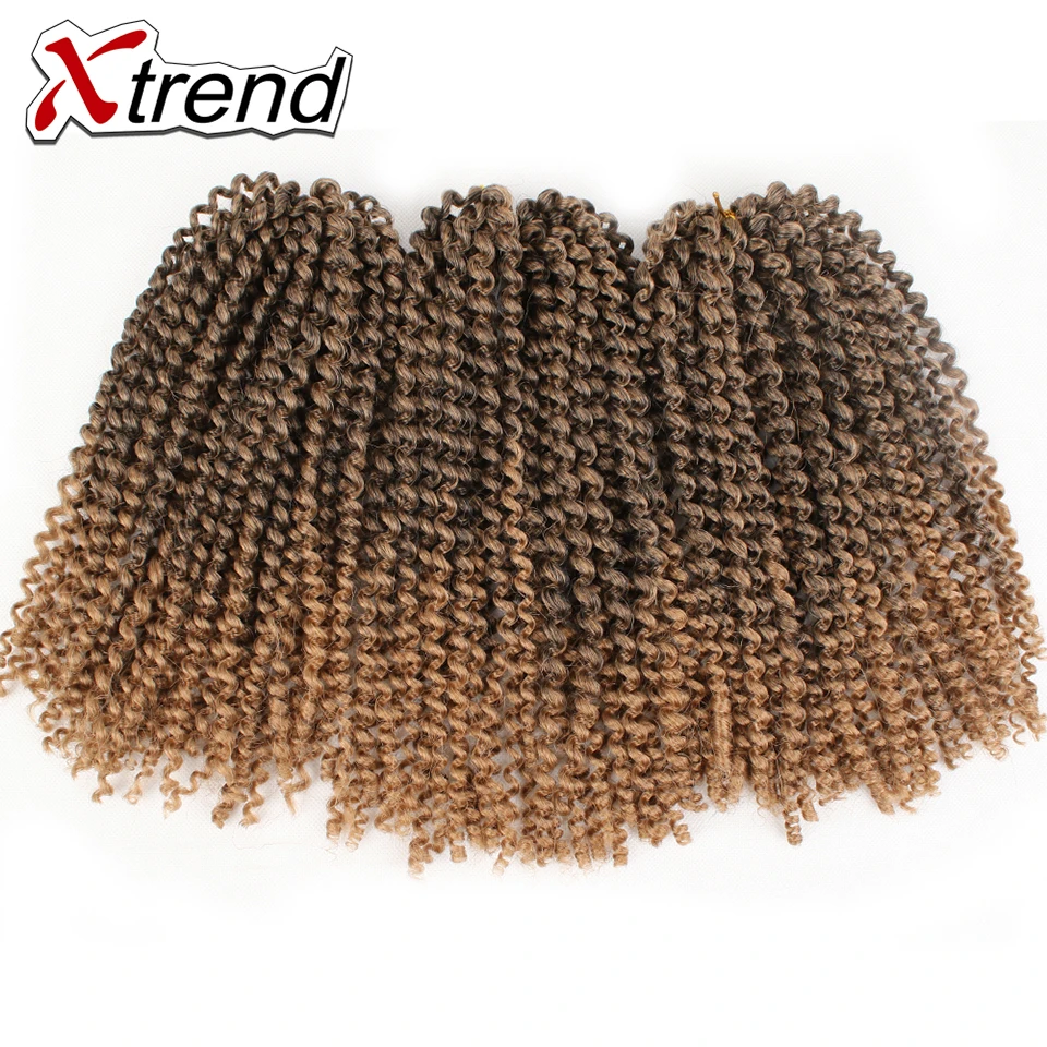 Xtrend 8inch Synthetic Afro Kinky Curly Crochet Braid Hair Extension Black Brown Ombre Jamaican Bounce Marlibob Hair 3Pieces/Lot
Xtrend 8inch Synthetic Afro Kinky Curly Crochet Braid Hair Extension Black Brown Ombre Jamaican Bounce Marlibob Hair 3Pieces/Lot