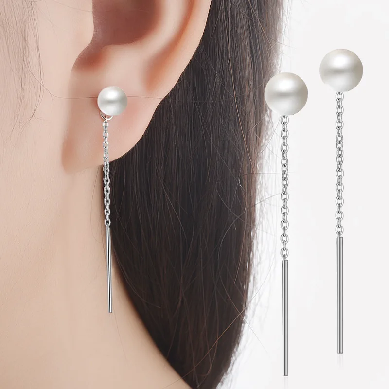 Pearl Long Dangle Earrings for Women Girl Female Tassel Temperament Ear Line Chain Japanese Korean Jewelry
Pearl Long Dangle Earrings for Women Girl Female Tassel Temperament Ear Line Chain Japanese Korean Jewelry