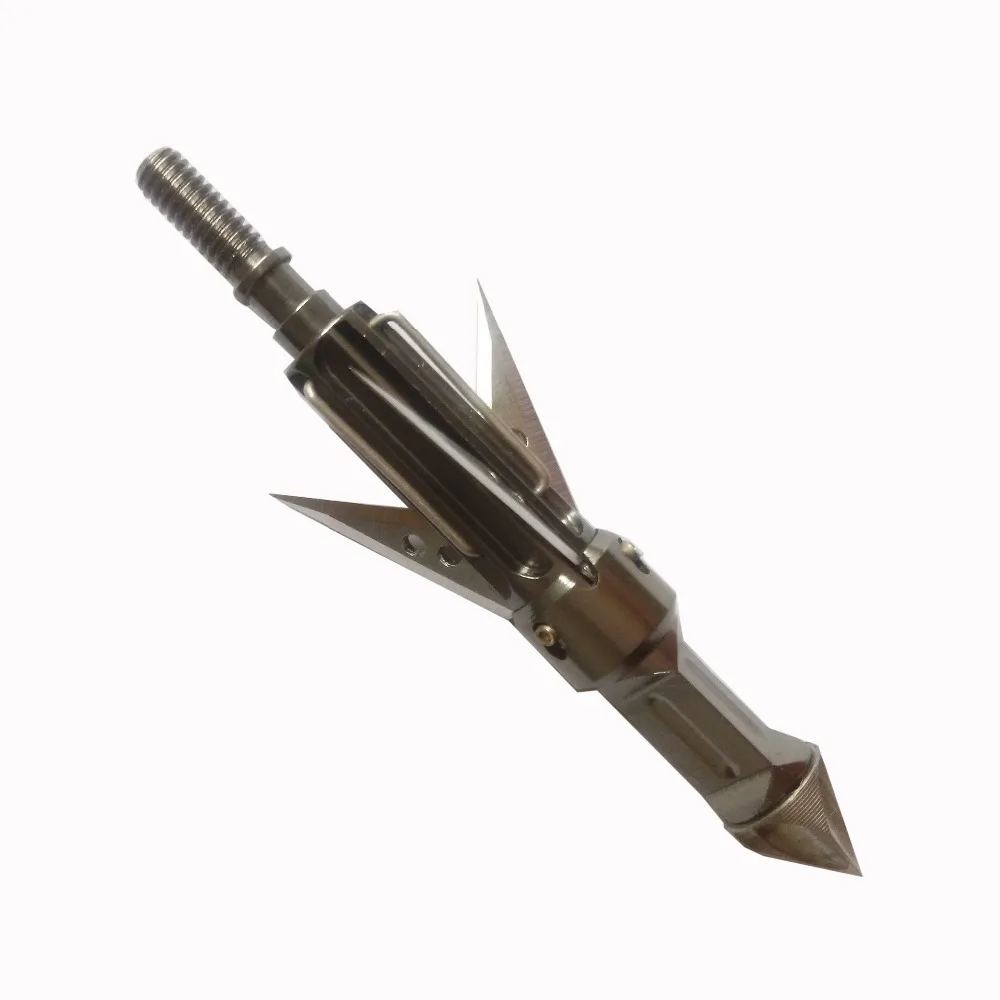 SMOKE Pure stainless steel Broadheads 100 grain Hunting Arrowhead Tips for Compound bow Archery 6pack
SMOKE Pure stainless steel Broadheads 100 grain Hunting Arrowhead Tips for Compound bow Archery 6pack