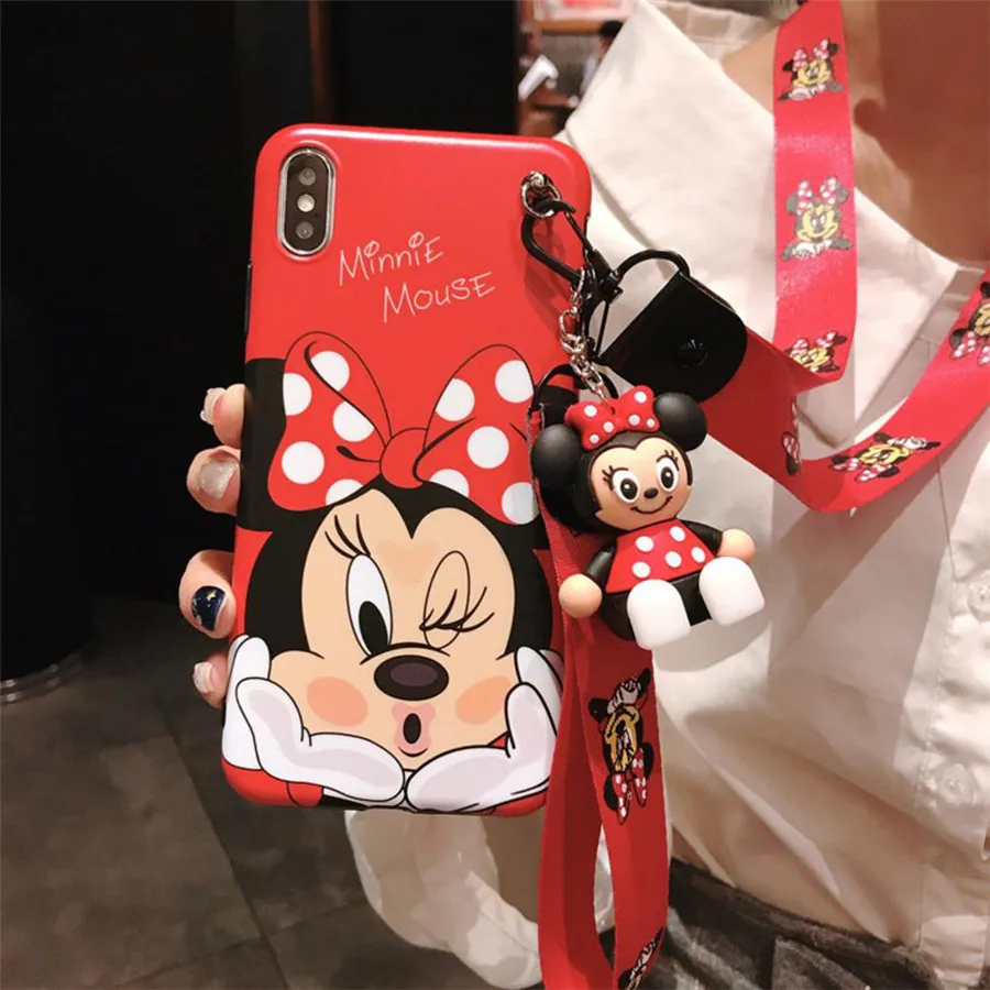 Cute Minnie Cartoon Phone Case For iPhone 8 7 6 6S Plus 3D Toy Stander Strap Lanyard Silicone Soft Cover For iPhone X XS Max XR
Cute Minnie Cartoon Phone Case For iPhone 8 7 6 6S Plus 3D Toy Stander Strap Lanyard Silicone Soft Cover For iPhone X XS Max XR
