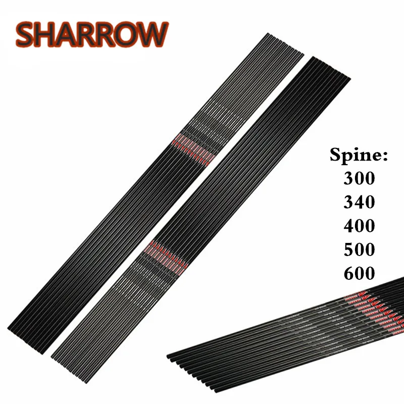 6/12Pcs 30" 32" Archery Pure Carbon Arrows Shaft SP300-600 ID6.2mm Carbon Arrow Shafts DIY Tools Shooting Practice Accessories
6/12Pcs 30" 32" Archery Pure Carbon Arrows Shaft SP300-600 ID6.2mm Carbon Arrow Shafts DIY Tools Shooting Practice Accessories