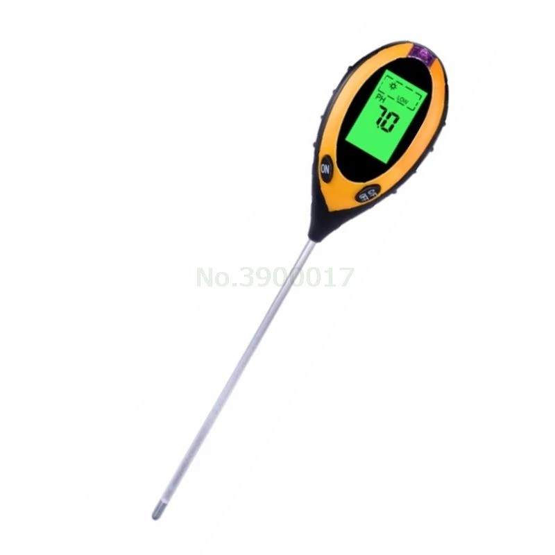 Four-in-One Soil Tester Electronic Soil PH Tester Light Digital Display Temperature and Humidity Meter
Four-in-One Soil Tester Electronic Soil PH Tester Light Digital Display Temperature and Humidity Meter
