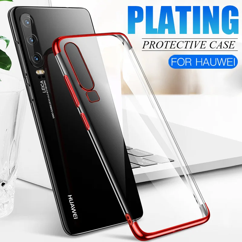 Luxury Ultra-Thin Silicone Case For Huawei P30 P20 Lite P10 Pro Soft Transparent Plating Phone Case For Honor 10 V10 V20 Capa
Luxury Ultra-Thin Silicone Case For Huawei P30 P20 Lite P10 Pro Soft Transparent Plating Phone Case For Honor 10 V10 V20 Capa