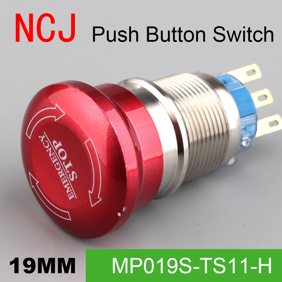 NCJ 19mm STOP Pattern Waterproof Stainless Steel Emergency STOP Push Button Switch Elevator emergency button Failure stopped
NCJ 19mm STOP Pattern Waterproof Stainless Steel Emergency STOP Push Button Switch Elevator emergency button Failure stopped