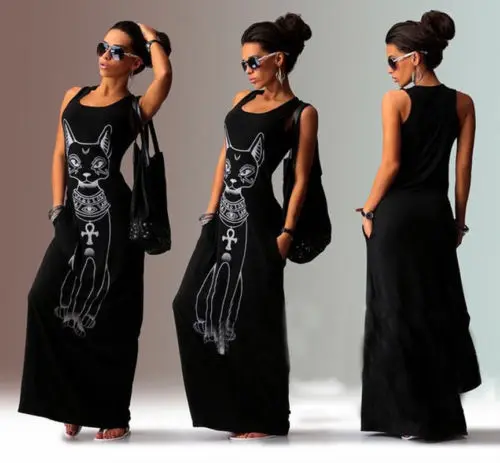 New Women Cat Animals Print Summer Sexy Tank Top Dress Long Maxi Dress Ball Gown Party Beach Sundress
New Women Cat Animals Print Summer Sexy Tank Top Dress Long Maxi Dress Ball Gown Party Beach Sundress