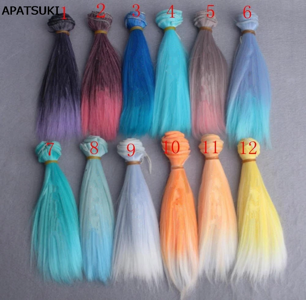1pc 15*100cm Length Gradient Color Thick Wig For 1/3 /1/4 1/6 BJD Wigs Doll Hair High Temperature Wire
1pc 15*100cm Length Gradient Color Thick Wig For 1/3 /1/4 1/6 BJD Wigs Doll Hair High Temperature Wire