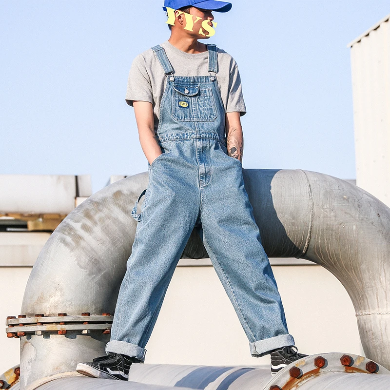 New Male Denim Wide Leg Pant Men Streetwear Hip Hop Jeans Jumpsuit Overalls Tooling Casual Fashion Trousers
New Male Denim Wide Leg Pant Men Streetwear Hip Hop Jeans Jumpsuit Overalls Tooling Casual Fashion Trousers