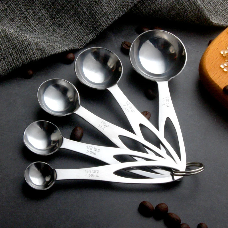 Stainless Steel Measuring Cup Kitchen Measuring Spoon Scoop For Baking Tea Coffee Kichen Accessories Measuring Tool Set
Stainless Steel Measuring Cup Kitchen Measuring Spoon Scoop For Baking Tea Coffee Kichen Accessories Measuring Tool Set