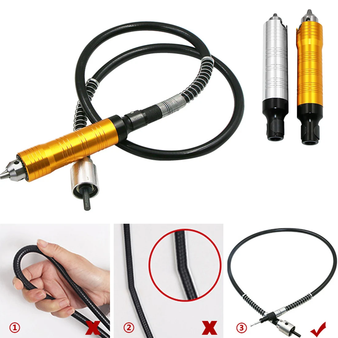 Profession Grinder Flexible Shaft Soft Flex Shaft 0.3-6mm/0.3-4mm Drill Chuck Handle For Dremel Electrical Tools Accessories
Profession Grinder Flexible Shaft Soft Flex Shaft 0.3-6mm/0.3-4mm Drill Chuck Handle For Dremel Electrical Tools Accessories