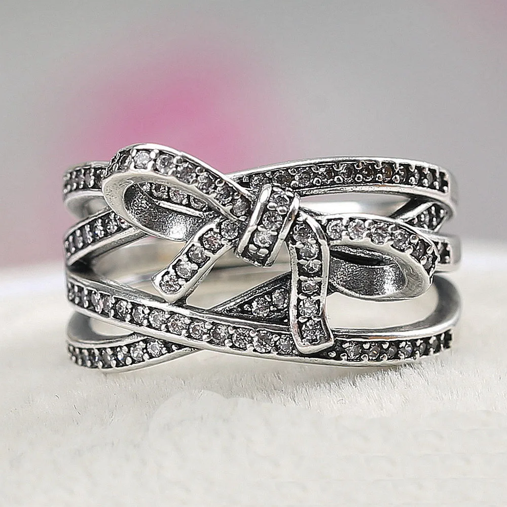 Authentic 925 Sterling Silver Delicate Sentiments Ring Clear CZ Compatible with Jewelry Gift Accessories
Authentic 925 Sterling Silver Delicate Sentiments Ring Clear CZ Compatible with Jewelry Gift Accessories