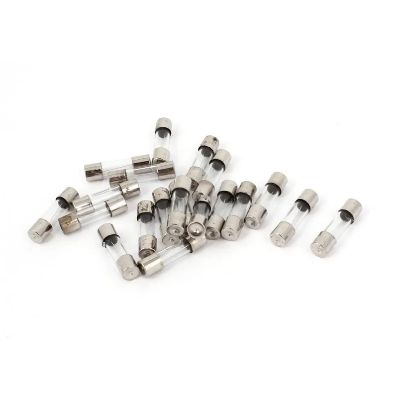 100 Unids//lote 5x20mm 6x30mm Fusible de Tubo de Vidrio de Fusible R/ápido Conjunto Surtido con Caja Cloverclover