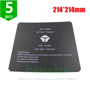 SWMAKER 5pcs 214*214mm Black / Red Square heating plate build plate tape sticker surface plate for DIY 3D Printer Square 214mm
SWMAKER 5pcs 214*214mm Black / Red Square heating plate build plate tape sticker surface plate for DIY 3D Printer Square 214mm