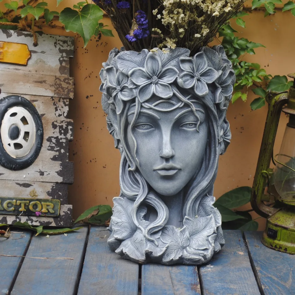 Nordic Venus Statue Yard Balcony Cement Vase Figurines Home Furnishing Decoration Goddess Head Flowerpot Greek Large Succulents
Nordic Venus Statue Yard Balcony Cement Vase Figurines Home Furnishing Decoration Goddess Head Flowerpot Greek Large Succulents