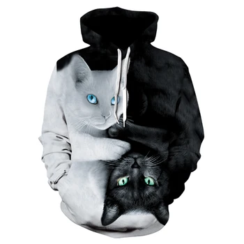New animal-character print hoodie 3d black and white cat hoodie, 2019 brand jumper men's and women's hip-hop streetwear thin coa
New animal-character print hoodie 3d black and white cat hoodie, 2019 brand jumper men's and women's hip-hop streetwear thin coa