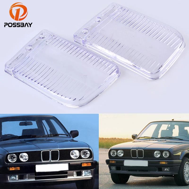 POSSBAY Car Headlight Lens Automobiles Headlamp Clear Lenses Auto Side Replacement Cover for BMW E30 1984 1985 1986 1987-1991
POSSBAY Car Headlight Lens Automobiles Headlamp Clear Lenses Auto Side Replacement Cover for BMW E30 1984 1985 1986 1987-1991