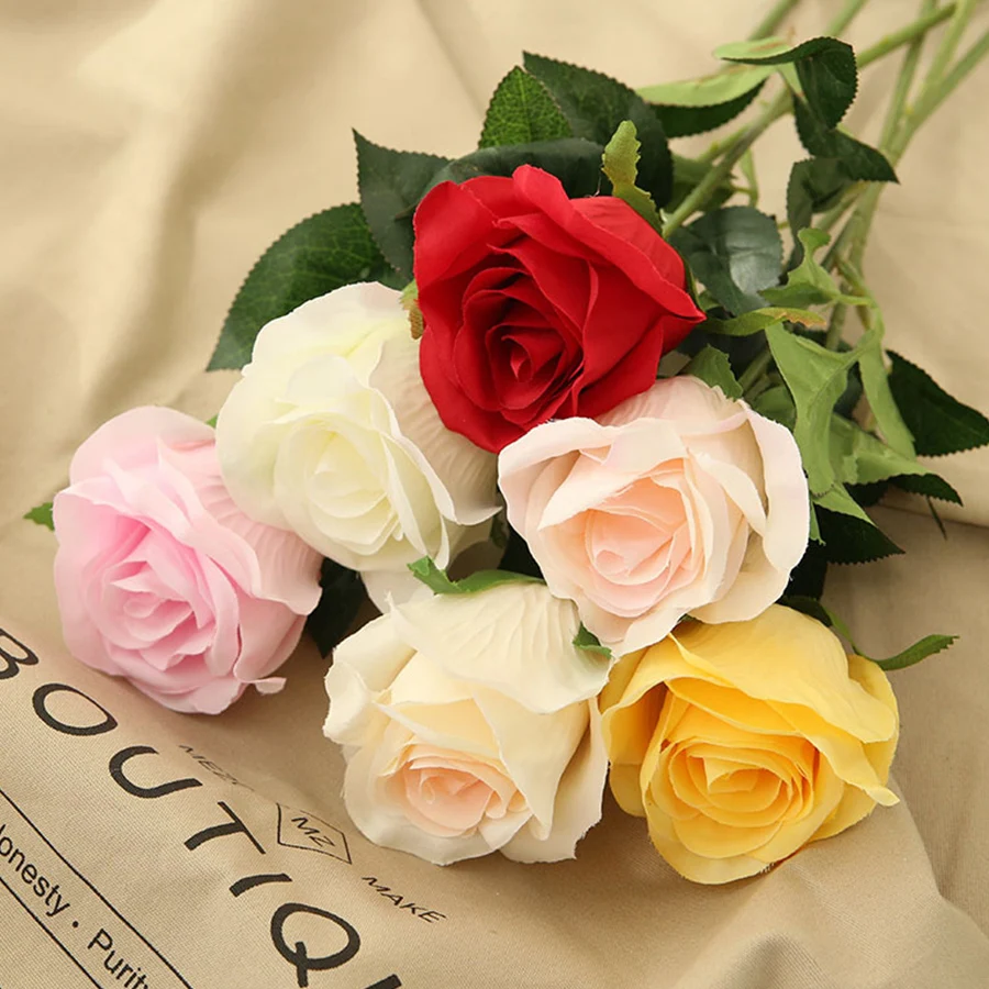 45cm artificial silk high quality rose branch for Valentine's Day gift decoration fake roses flower red white wedding home decor
45cm artificial silk high quality rose branch for Valentine's Day gift decoration fake roses flower red white wedding home decor