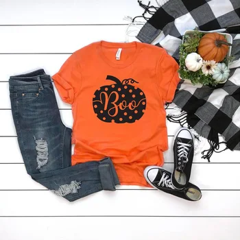 ONSEME Halloween T Shirt Lovely Pumpkin Graphic Tees Women Casual Short Sleeve boo Printed T-shirts for Women Clothes Q-746
ONSEME Halloween T Shirt Lovely Pumpkin Graphic Tees Women Casual Short Sleeve boo Printed T-shirts for Women Clothes Q-746