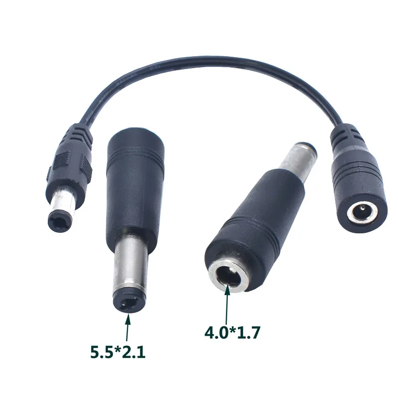 1pcs 4.0x1.7mm female jack to 5.5x2.1mm male DC Power Connector Adapter Laptop 4.0*1.7 to 5.5*2.1 caable
1pcs 4.0x1.7mm female jack to 5.5x2.1mm male DC Power Connector Adapter Laptop 4.0*1.7 to 5.5*2.1 caable