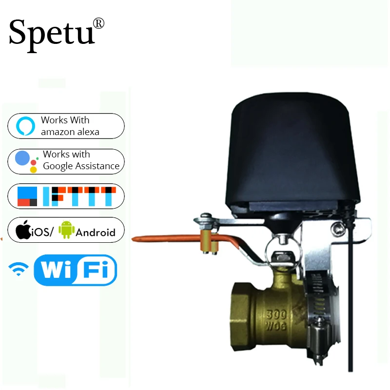 Smart Wifi Water Valve Smart Home Automation System Valve For Gas Water Control Work Amazon alexa,Goole Assistant,IFTTT
Smart Wifi Water Valve Smart Home Automation System Valve For Gas Water Control Work Amazon alexa,Goole Assistant,IFTTT