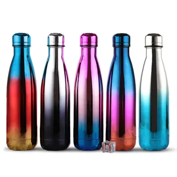 500ml Double Wall Plating Vacuum Flask Stainless Steel Tumbler Insulated Water Bottle Gradual Change Cola Beer Coffee Thermos
500ml Double Wall Plating Vacuum Flask Stainless Steel Tumbler Insulated Water Bottle Gradual Change Cola Beer Coffee Thermos