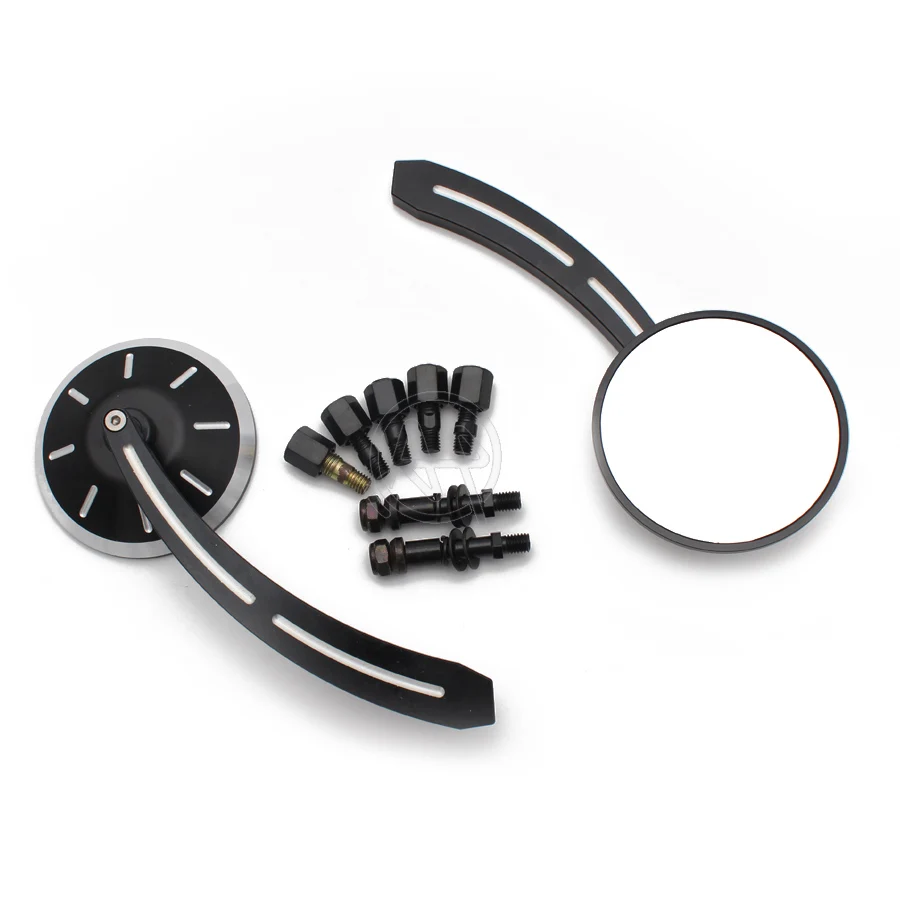 1set Motorcycle Black Aluminum Round Rear View Side Mirrors + 8/10mm Screws for Kawasaki Suzuki Honda Yamaha Cafe Racer
1set Motorcycle Black Aluminum Round Rear View Side Mirrors + 8/10mm Screws for Kawasaki Suzuki Honda Yamaha Cafe Racer