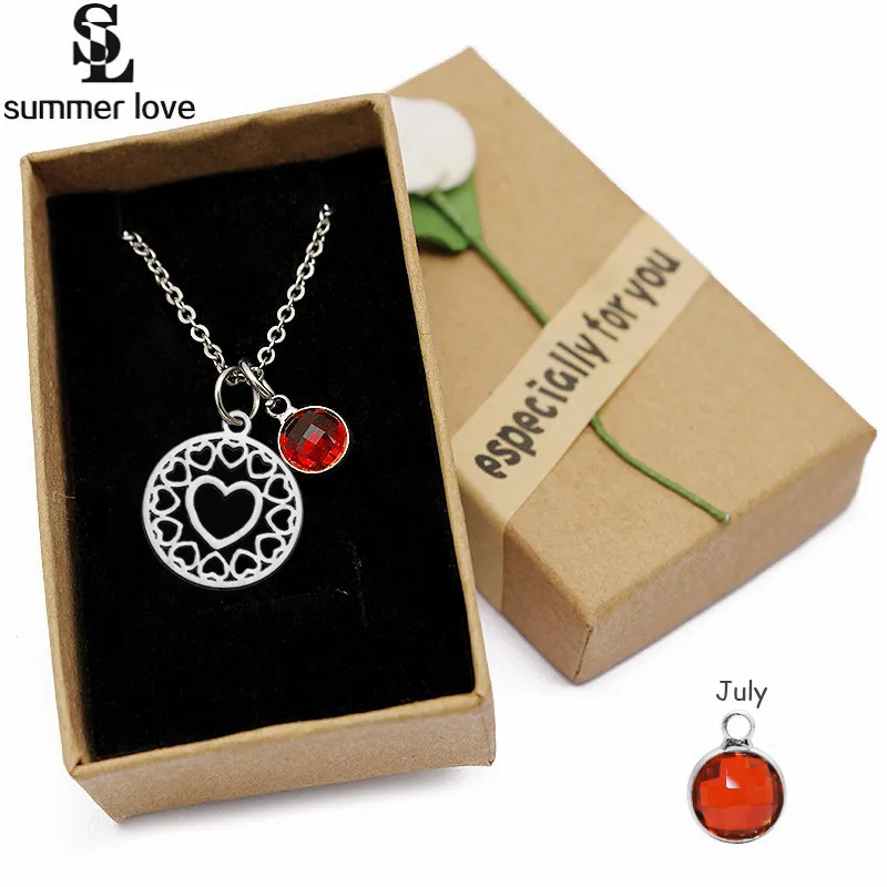 Simply stainless steel love heart pendant necklace charm color birthstone girls women crystal jewellery christmas party gift
Simply stainless steel love heart pendant necklace charm color birthstone girls women crystal jewellery christmas party gift