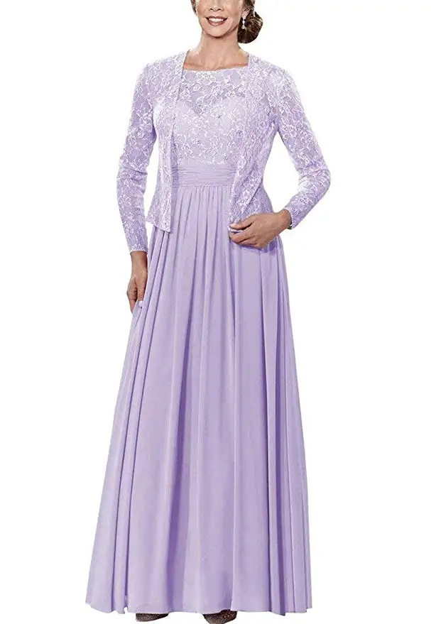 Women's Lace Mother Of The Bride Dresses Chiffon Pleated Formal Gowns With Jacket Vestido Mae Da Noiva
Women's Lace Mother Of The Bride Dresses Chiffon Pleated Formal Gowns With Jacket Vestido Mae Da Noiva