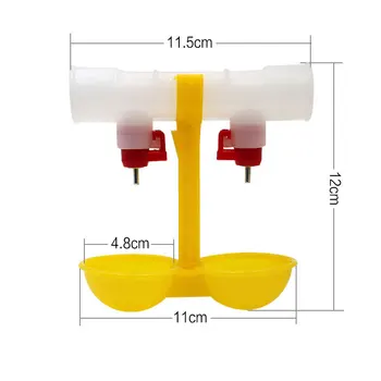 12PCS Poultry Water Drinking Cups Chicken Nipple Yellow Double Hanging Cup Automatic Waterer Bowl Chicken Equipment Quail Feeder
12PCS Poultry Water Drinking Cups Chicken Nipple Yellow Double Hanging Cup Automatic Waterer Bowl Chicken Equipment Quail Feeder