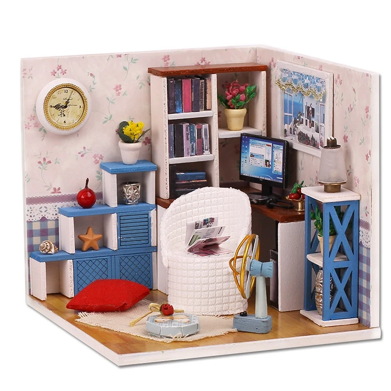 IIECREATE Diy Assemble Mini House Toy Wooden Miniatura Doll Houses Handmade Doll House Toys With Furniture Led Lights Kids Bir
IIECREATE Diy Assemble Mini House Toy Wooden Miniatura Doll Houses Handmade Doll House Toys With Furniture Led Lights Kids Bir