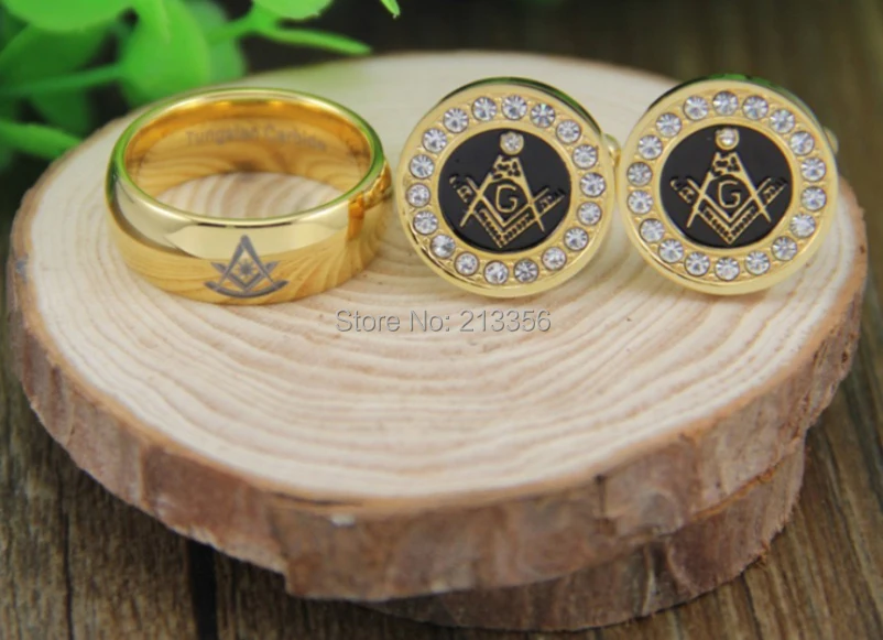 Free Shipping!USA Hot Sales MENS LUXURY JEWELRY SET 8MM GOLDEN DOME PAST MASTER TUNGSTEN RING&GOLDEN STEEL MASONIC CUFFLINKS
Free Shipping!USA Hot Sales MENS LUXURY JEWELRY SET 8MM GOLDEN DOME PAST MASTER TUNGSTEN RING&GOLDEN STEEL MASONIC CUFFLINKS