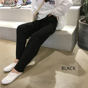 Pants Women Full Length Solid Simple All-match Korean Style Loose Trendy Soft Pant Womens High Waist Drawstring Trousers New
Pants Women Full Length Solid Simple All-match Korean Style Loose Trendy Soft Pant Womens High Waist Drawstring Trousers New