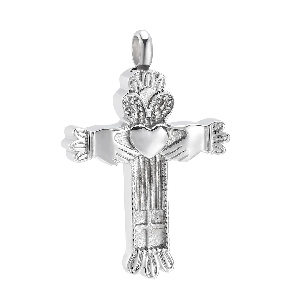 CMJ9956 High Grade Silver Cross Urn Pendant Ashes Keepsake Necklace for Ashes Cremation Jewelry for Men
CMJ9956 High Grade Silver Cross Urn Pendant Ashes Keepsake Necklace for Ashes Cremation Jewelry for Men